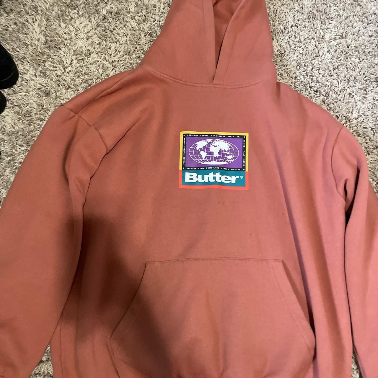 Butter Goods Men's Tan Hoodie Depop