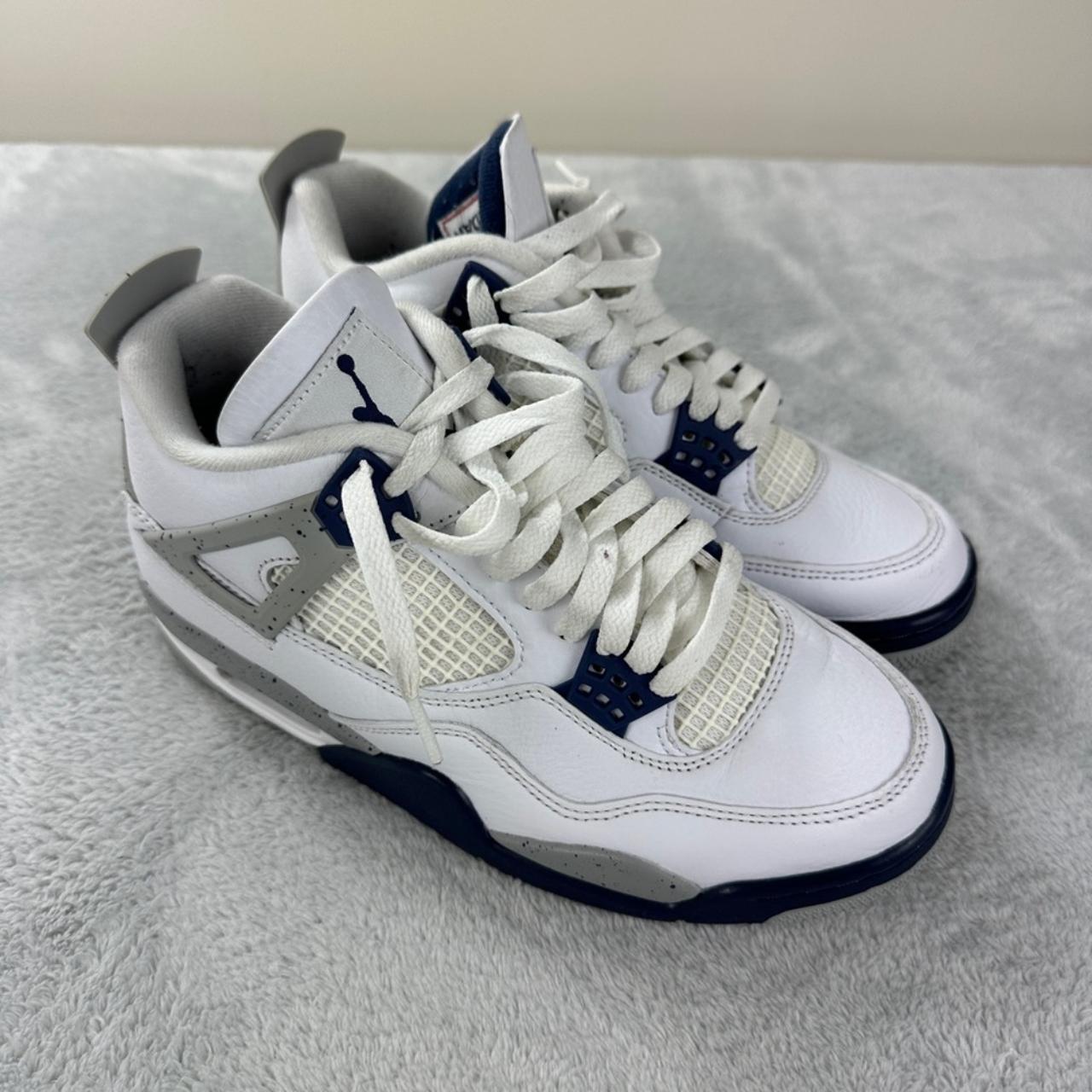 Nike Air Jordan Retro 4 midnight Navy men s size 7. Depop