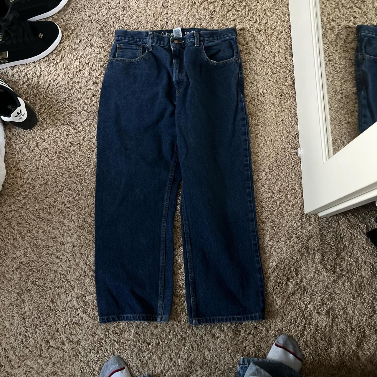 Outdoor life baggy jeans, in leg open