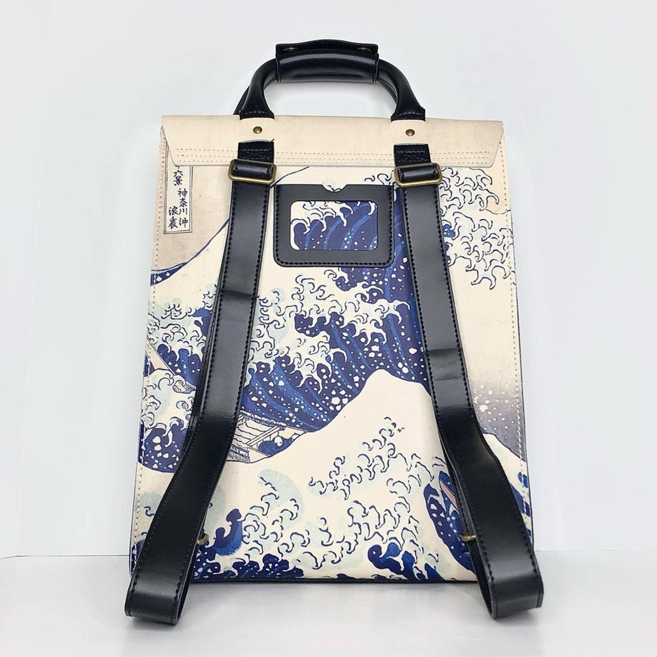 Great Wave Leather Backpack