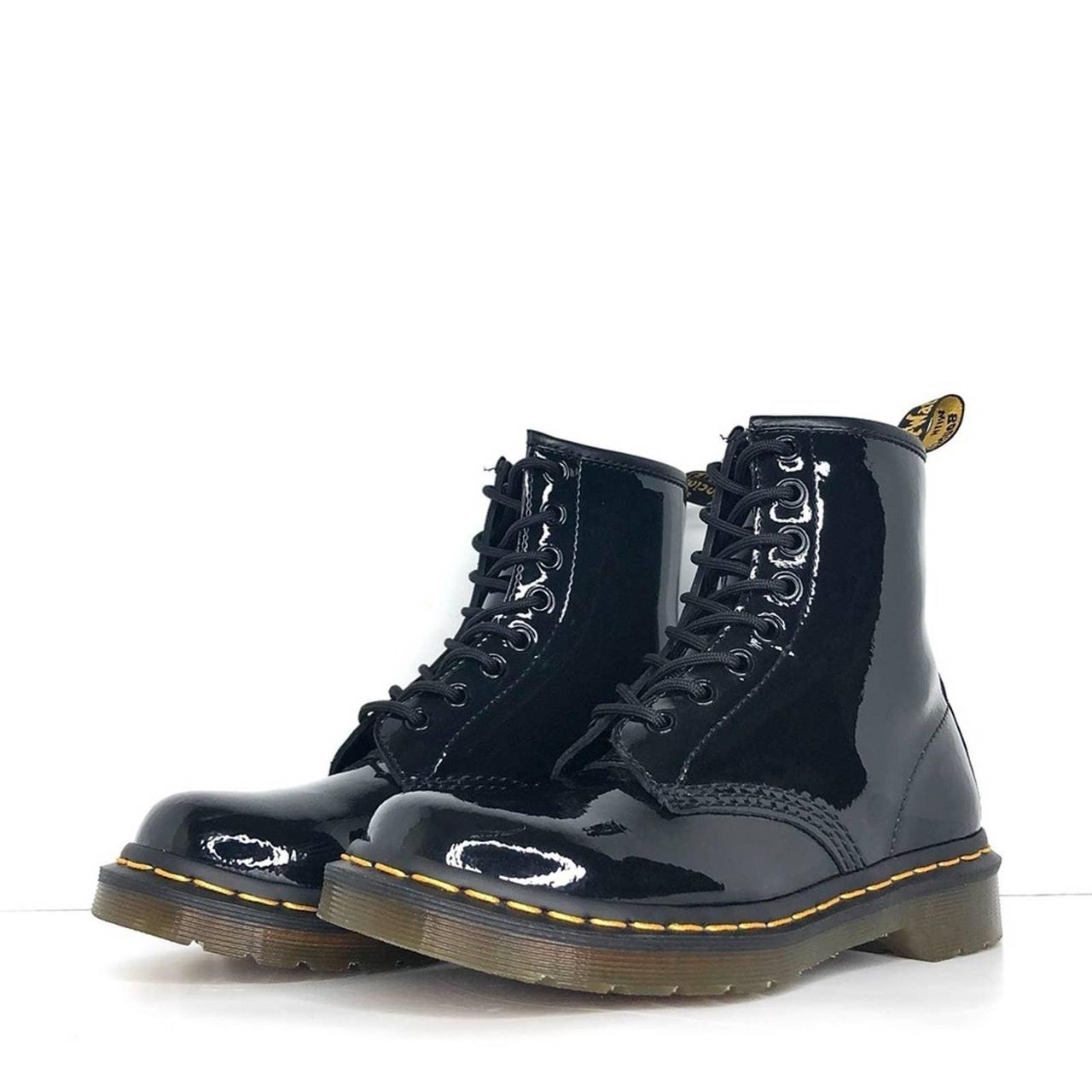 black patent dr martens size 6