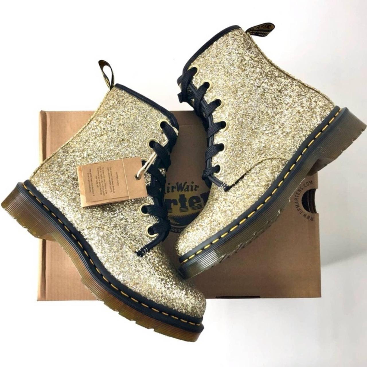 Dr martens best sale glitter farrah