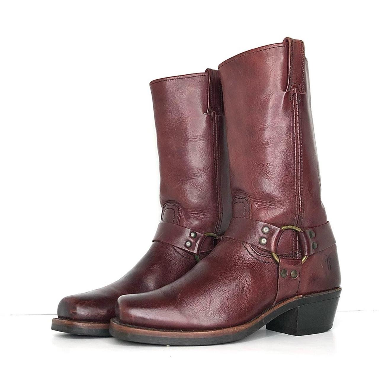 purple frye boots