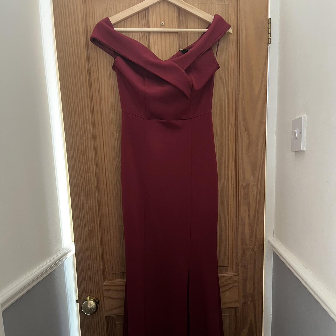 Lipsy burgundy shop maxi dress