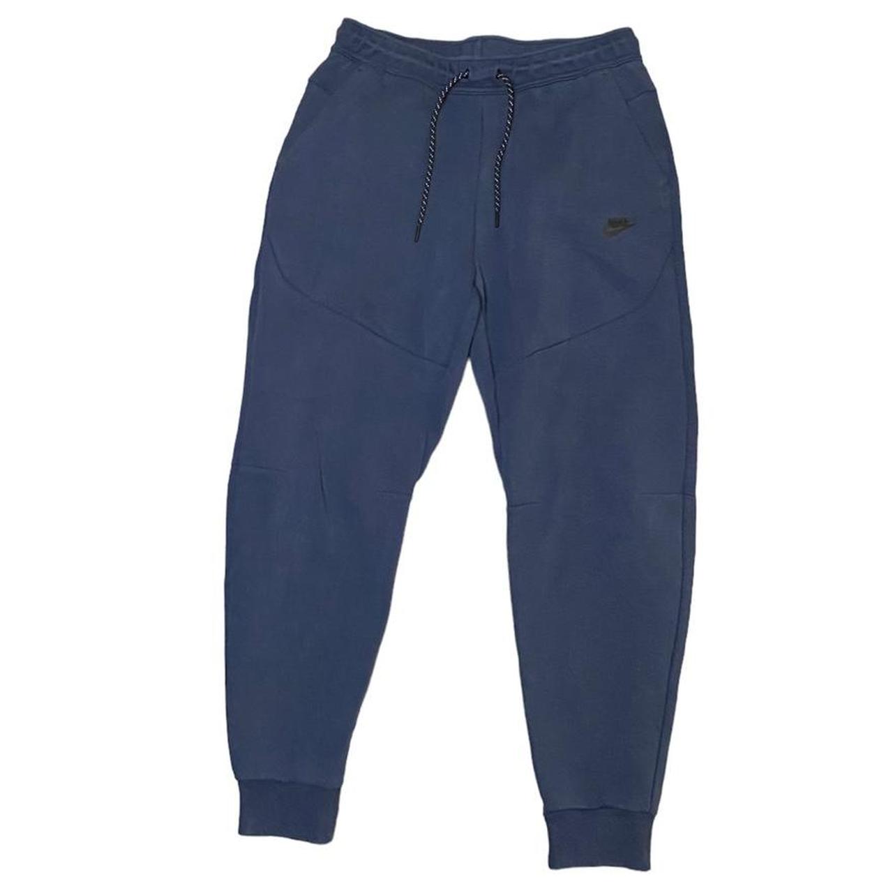 Nike tech fleece joggers Navy blue with black... Depop