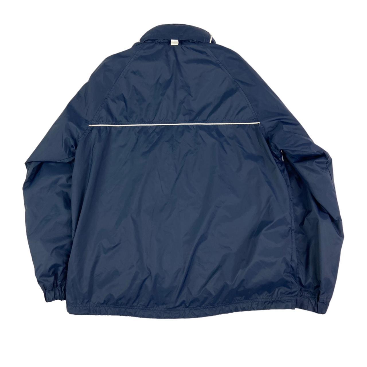 Vintage Nike jacket Navy blue with white detailing... Depop