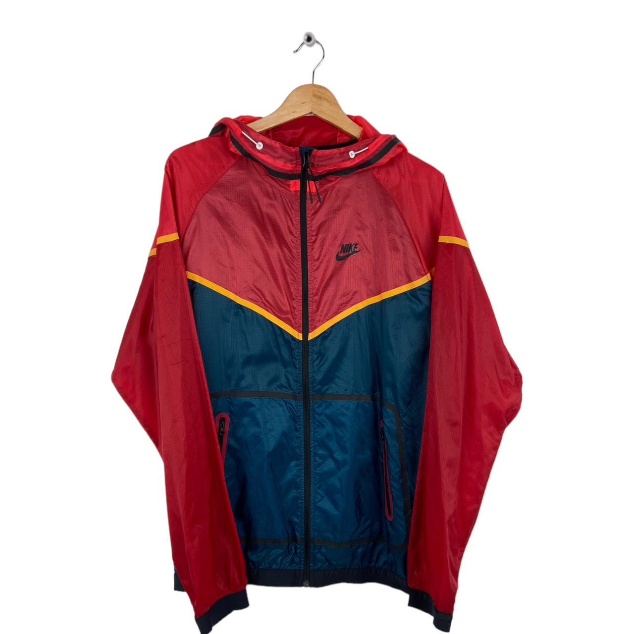 Red yellow and blue nike jacket online