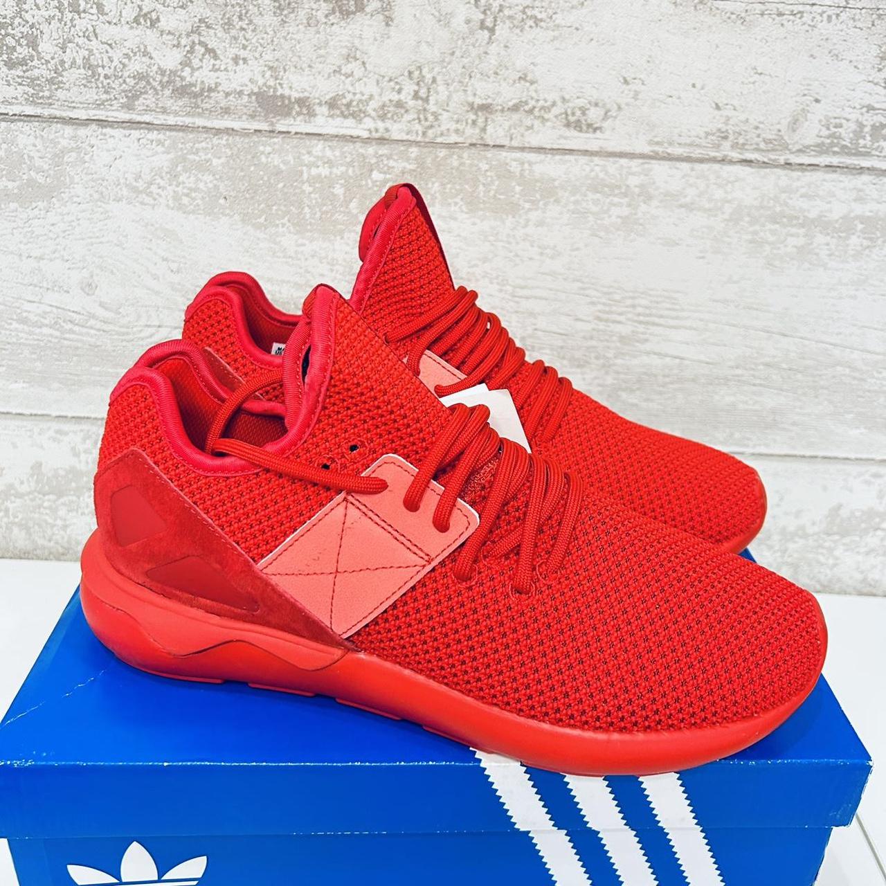 Adidas fashion tubular runner strap red