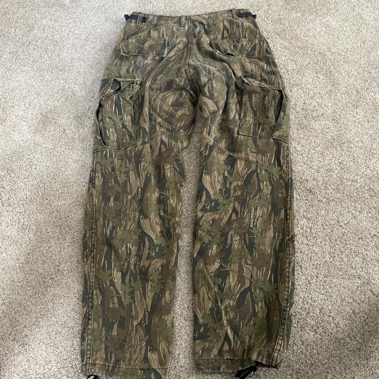 Vintage military camo cargo pants Size: 32x30 - Depop