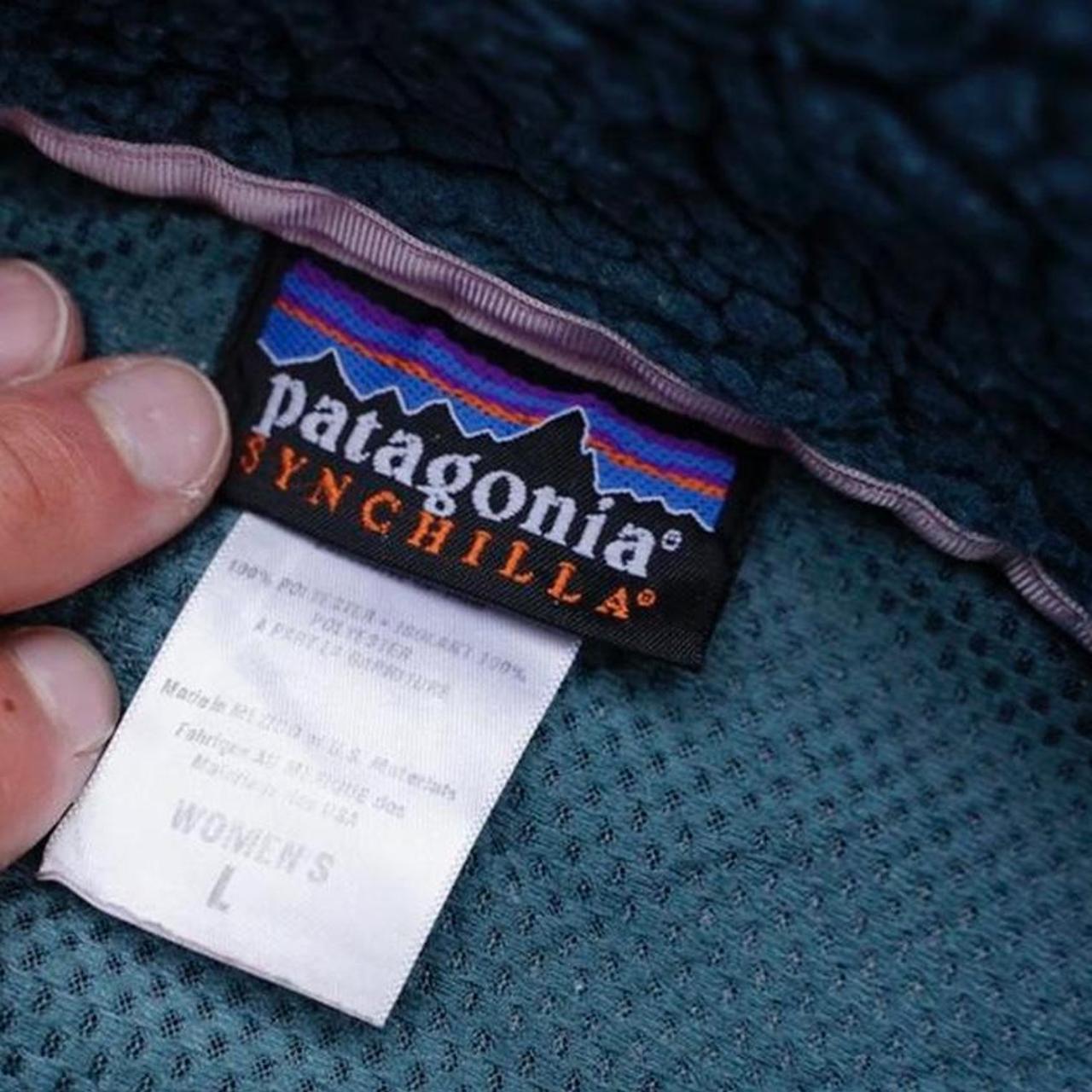 2000s Patagonia Synchilla Thick Warm Zip Up Sherpa... - Depop