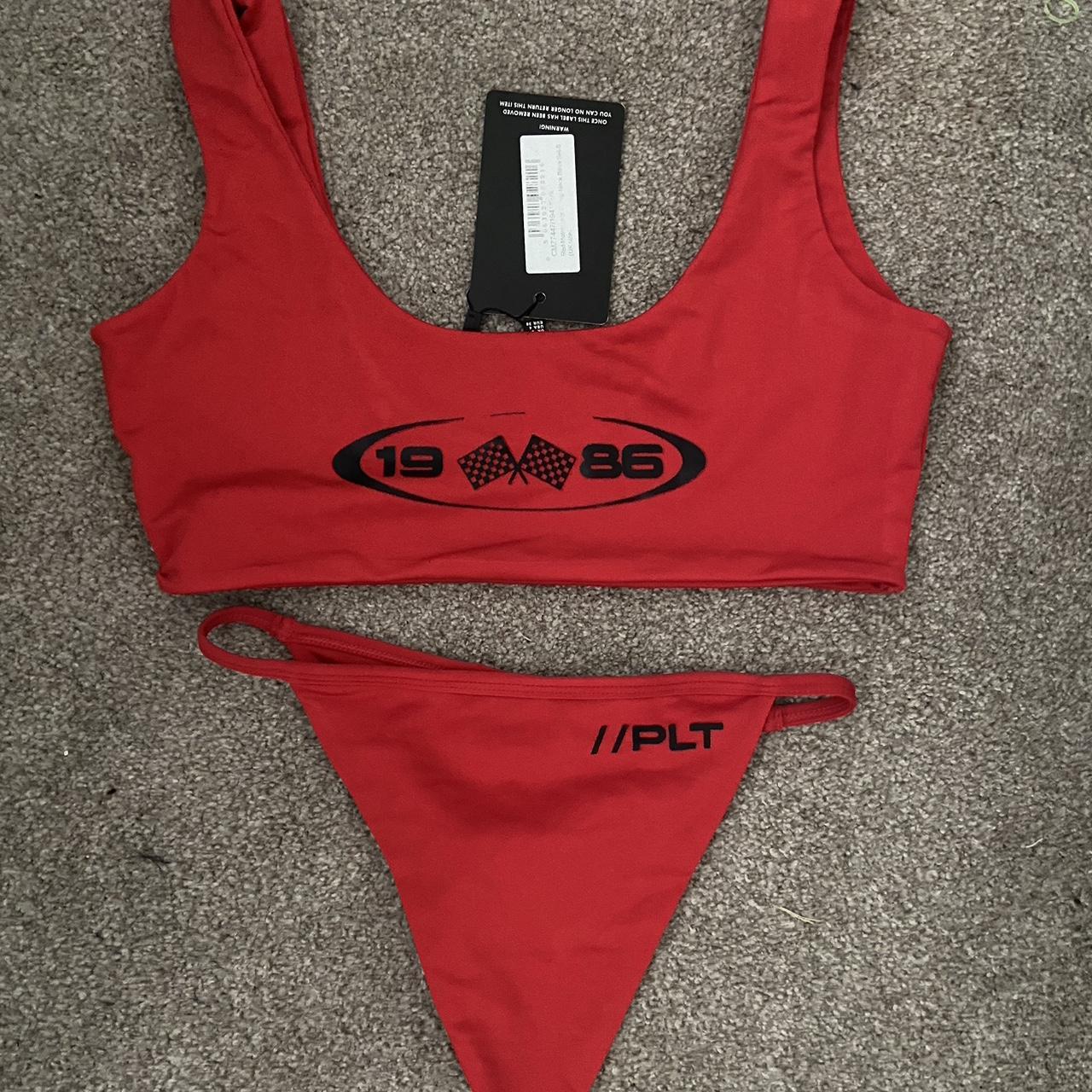 red bikini never worn size 8 x Depop