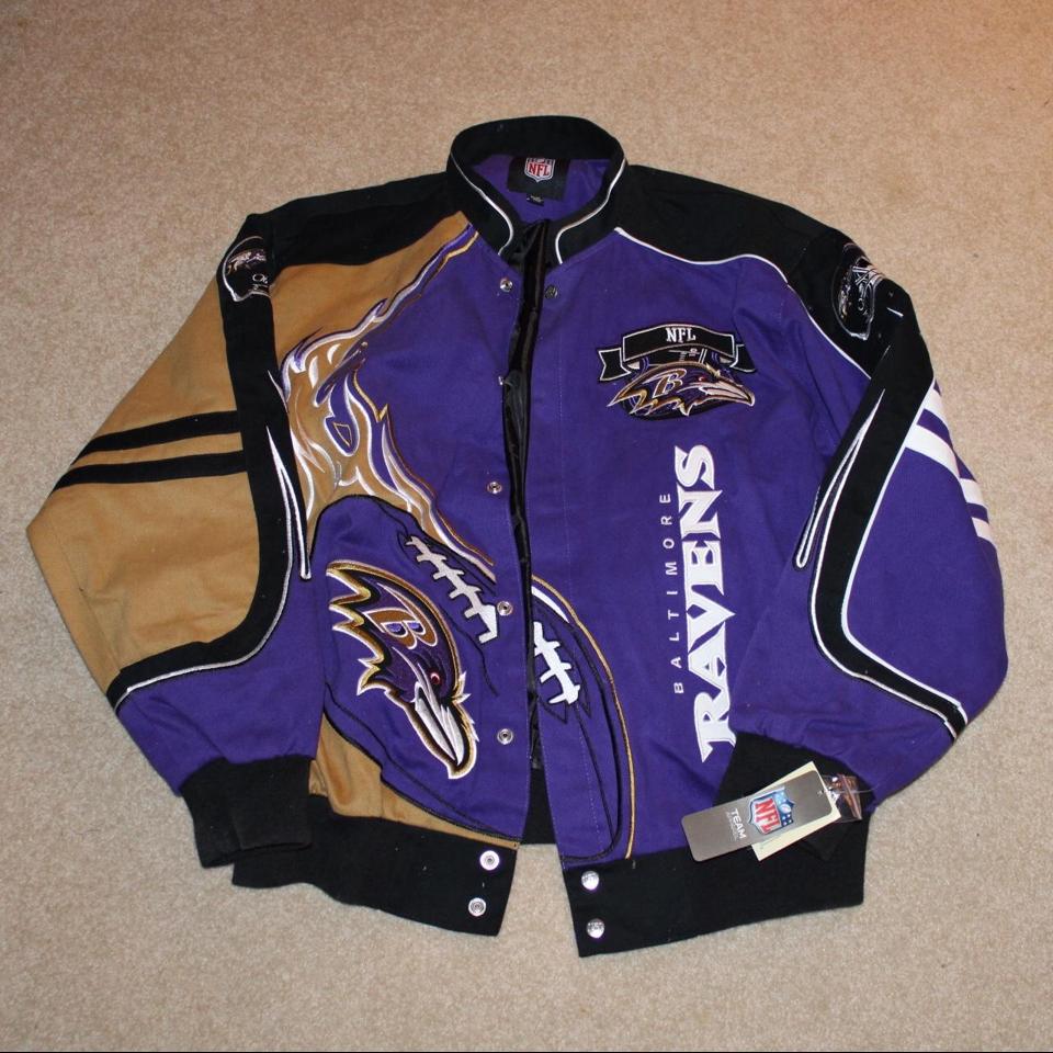 BALTIMORE RAVENS NFL VARSITY JACKET •MINT CONDITION - Depop