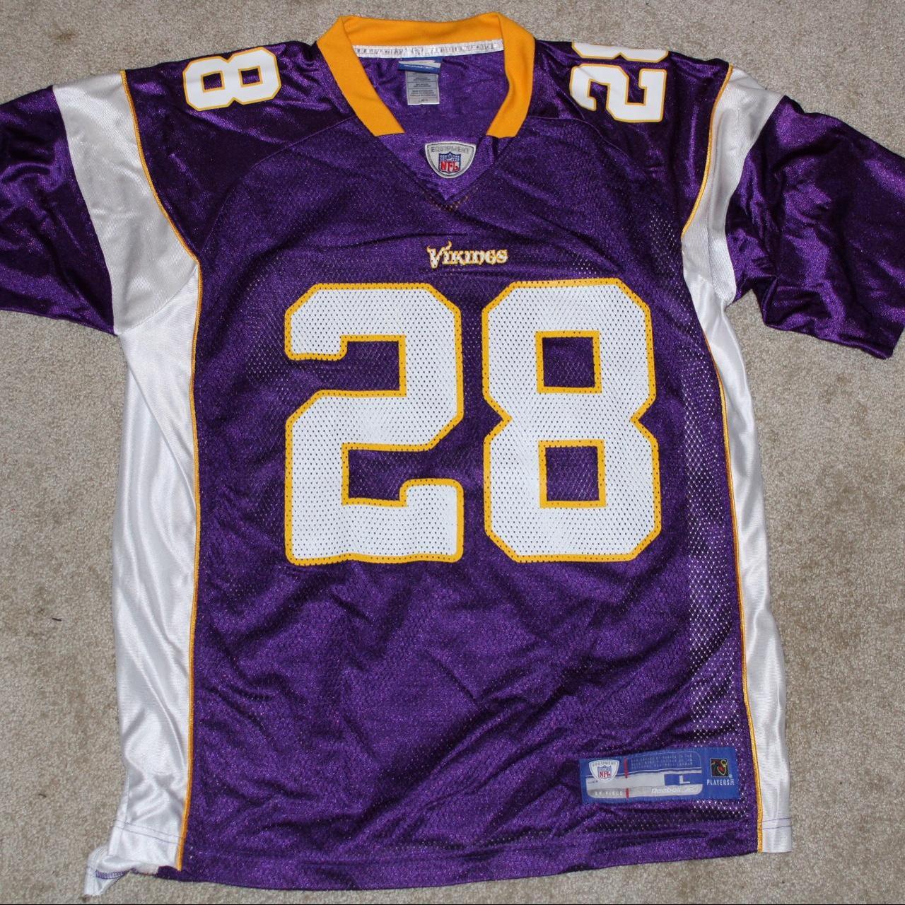 Reebok Minnesota Vikings Adrian Peterson 28 Football Jersey 