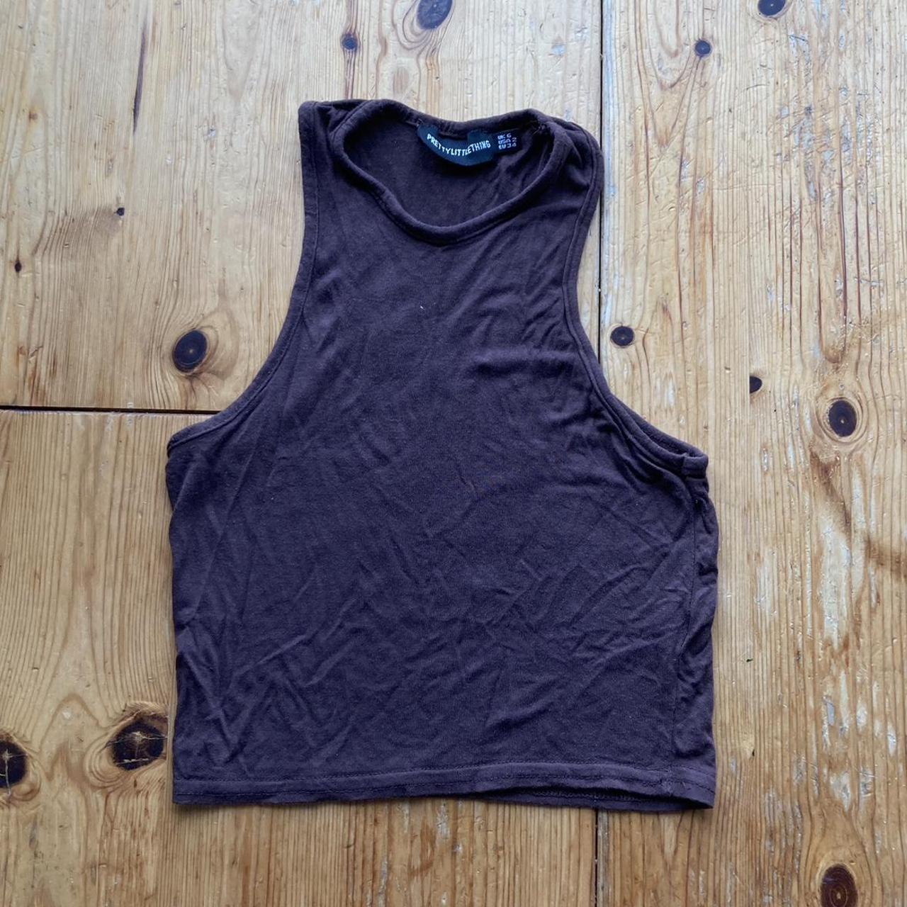 the perfect basic 🤎 chocolate brown tank top from... - Depop