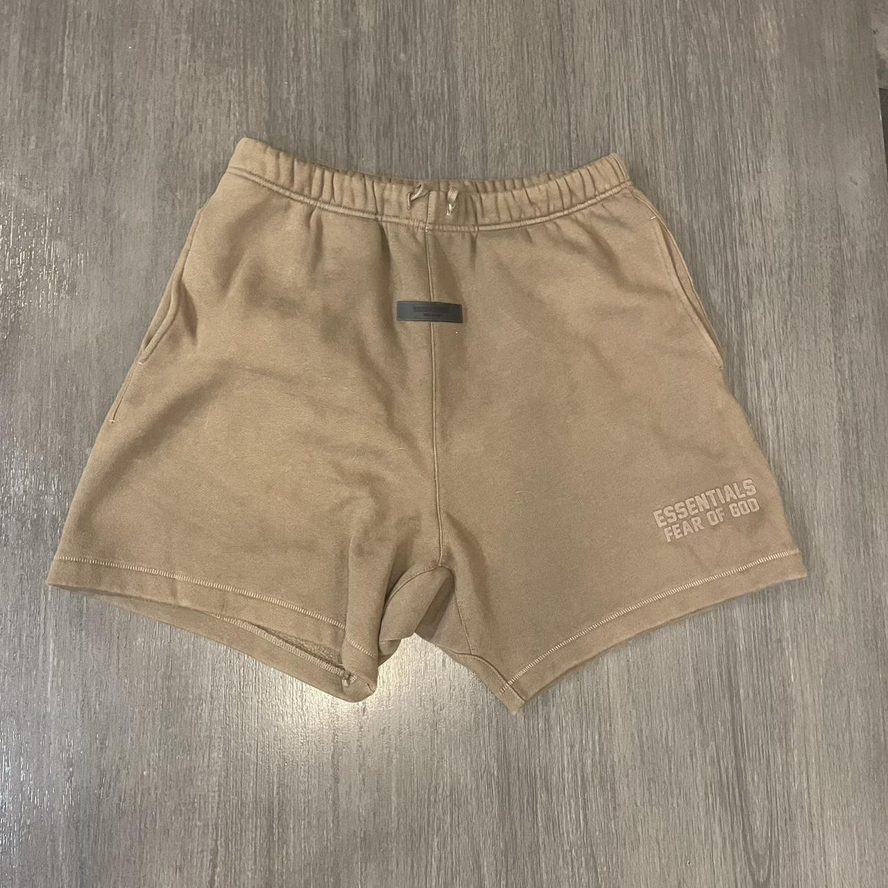 Essentials Fear of God Men's high quality Brown Sweat Shorts Size Medium