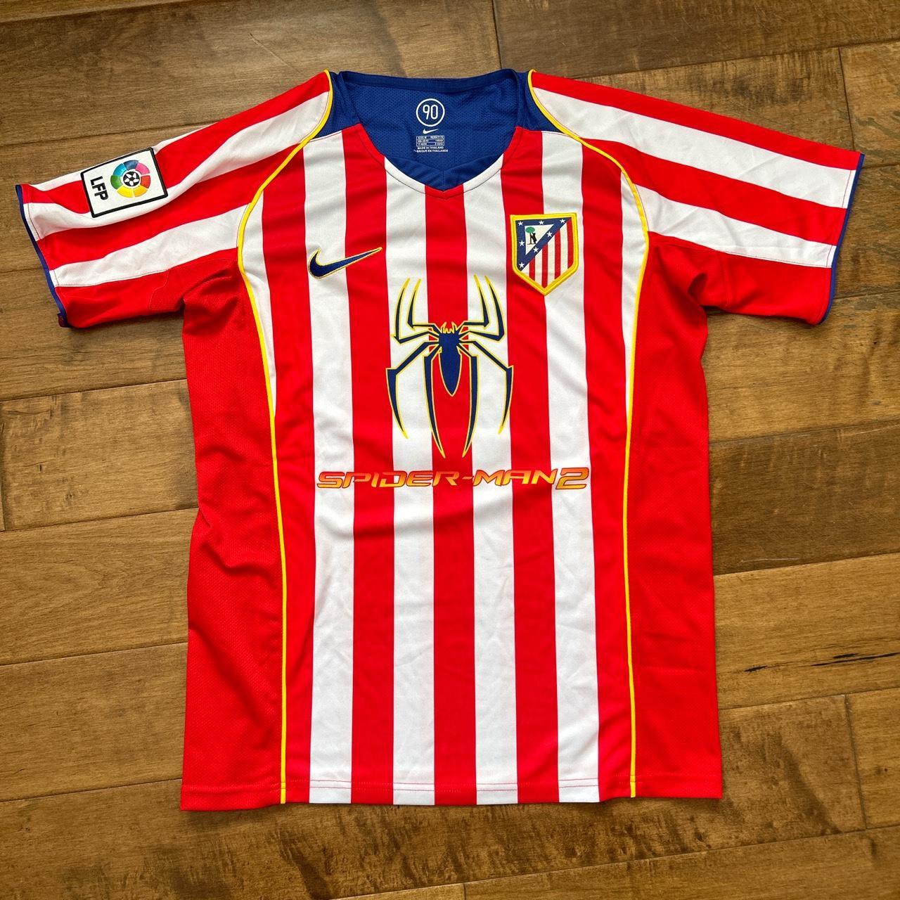 Atletico de Madrid 0405 SpiderMan 2 First Kit New... Depop