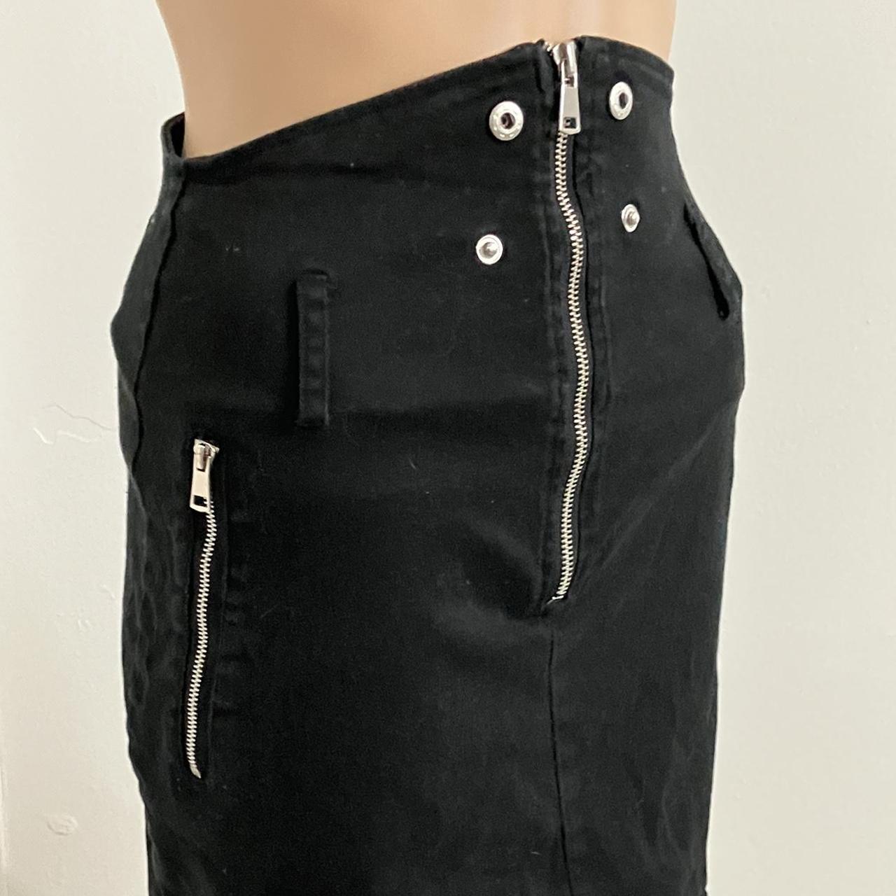 Hot black jean skirt. Good for a day out with your... - Depop
