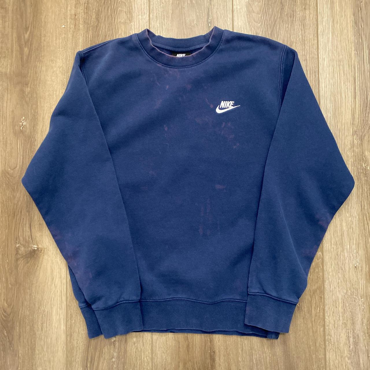 mens blue nike crewneck
