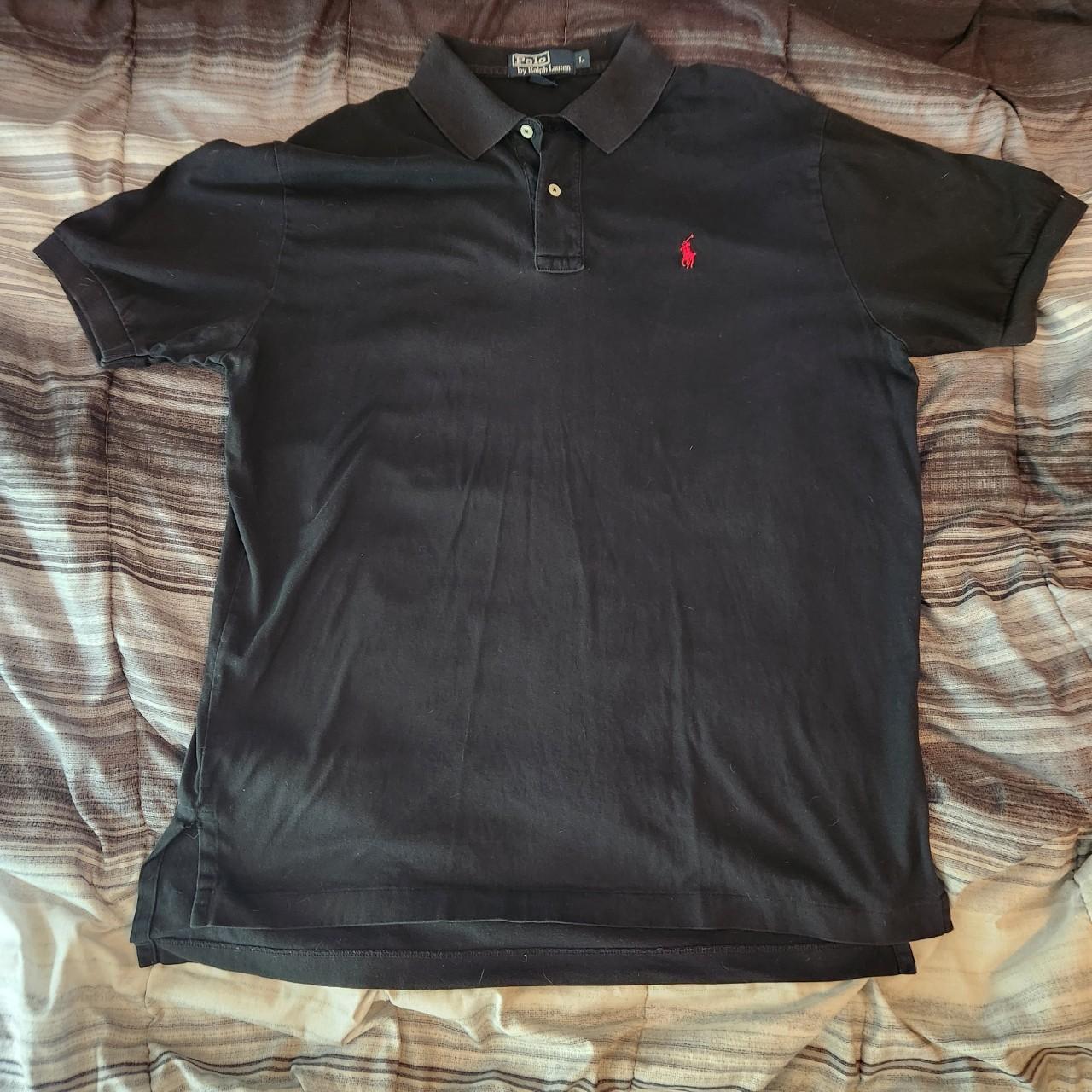 Polo Ralph Lauren Men's Black and Red Polo-shirts | Depop