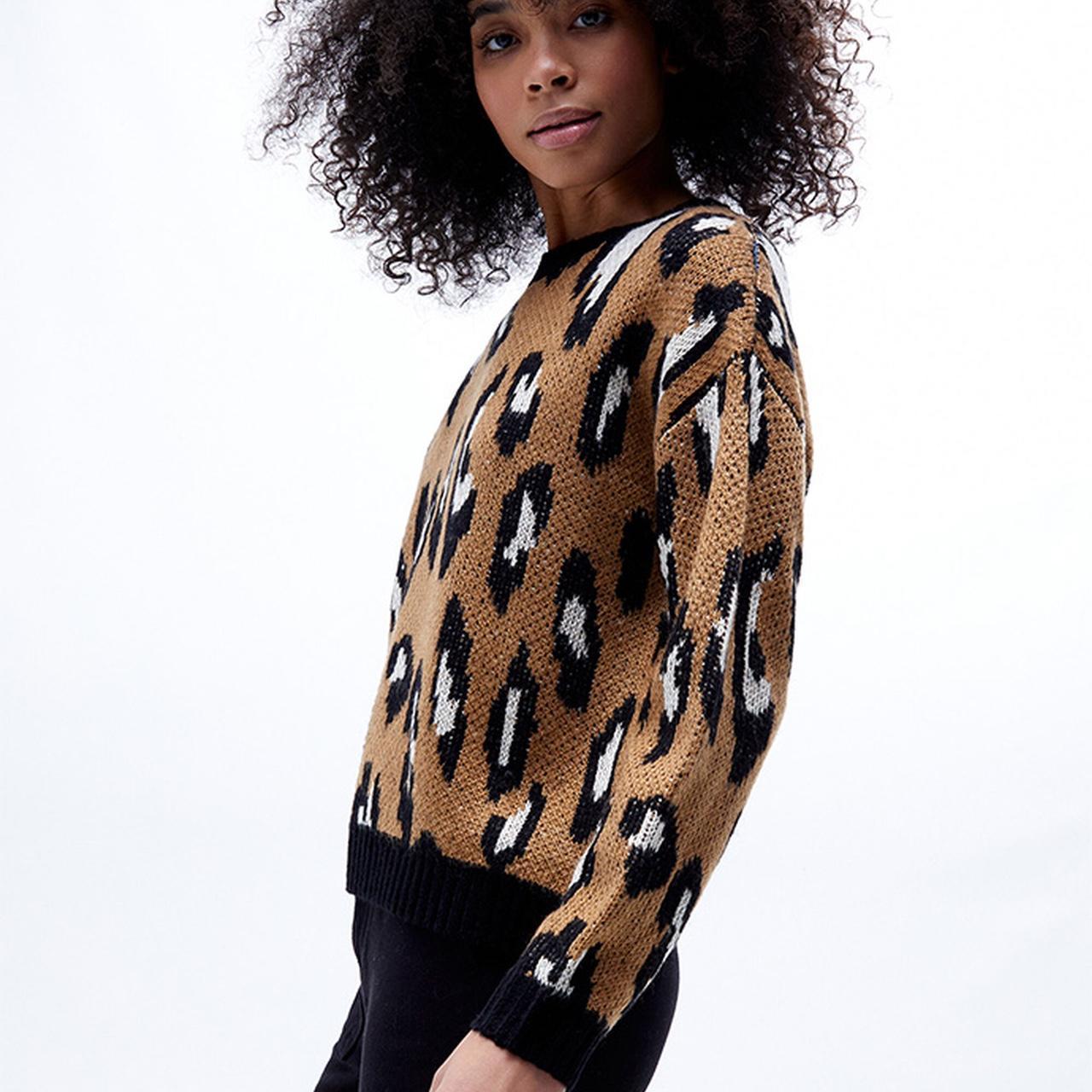 Minkpink leopard clearance sweater