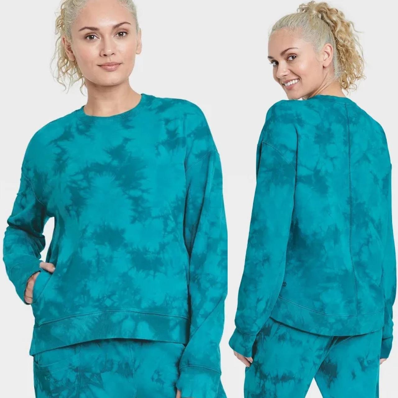 All in Motion Women s Loose Tie Dye Crewneck