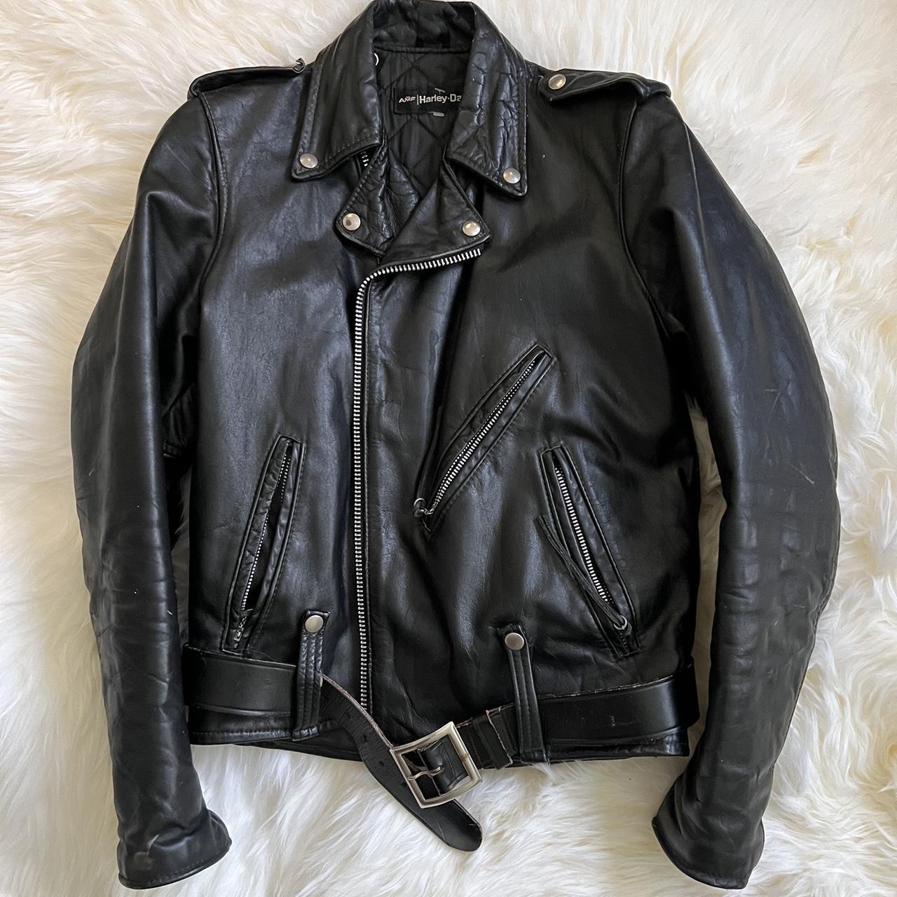 Harley Davidson made in America leather... - Depop