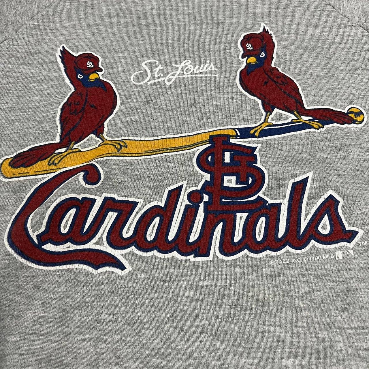 vintage 90s st. louis cardinals sweatshirt size L - Depop