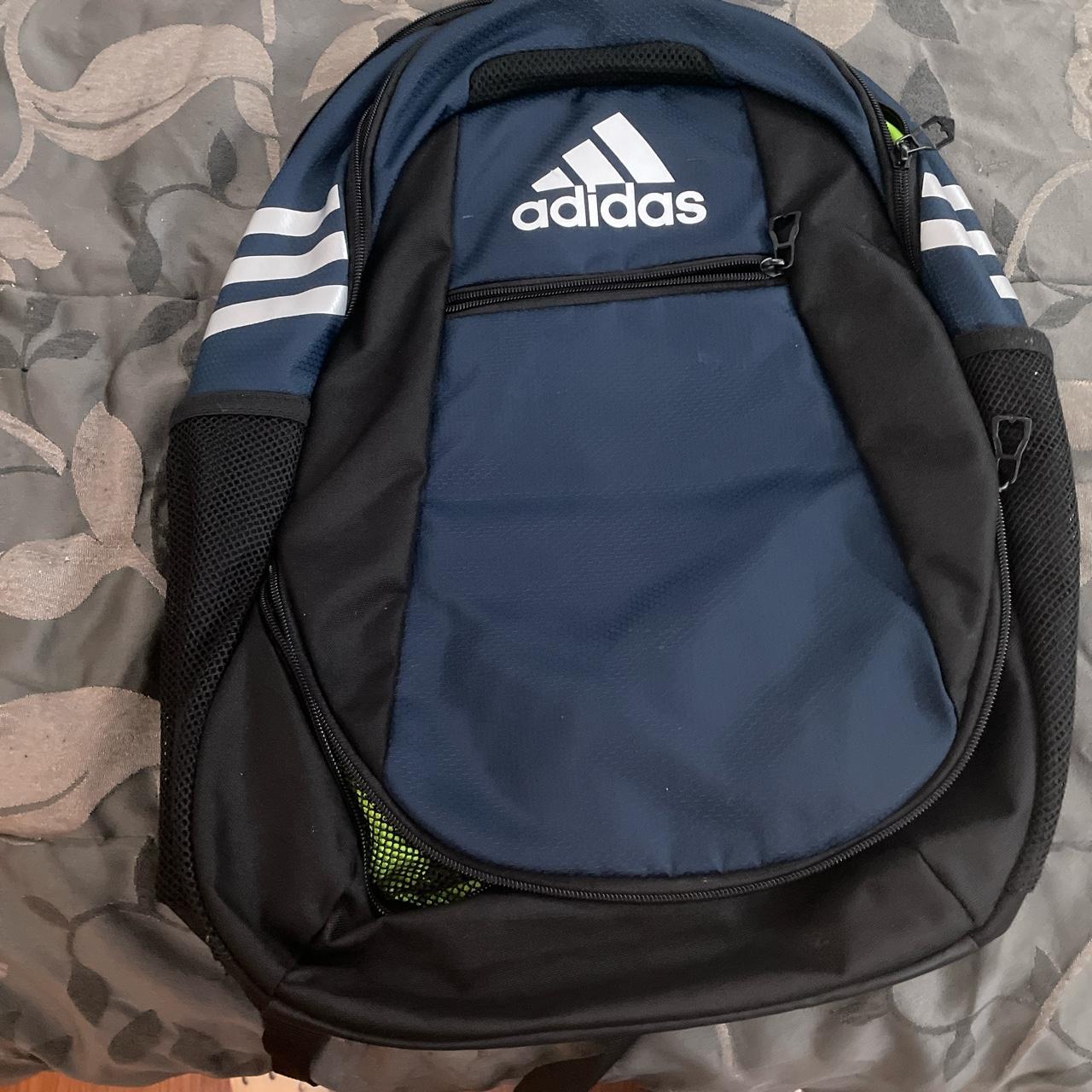 Adidas blue backpack in great condition - Depop