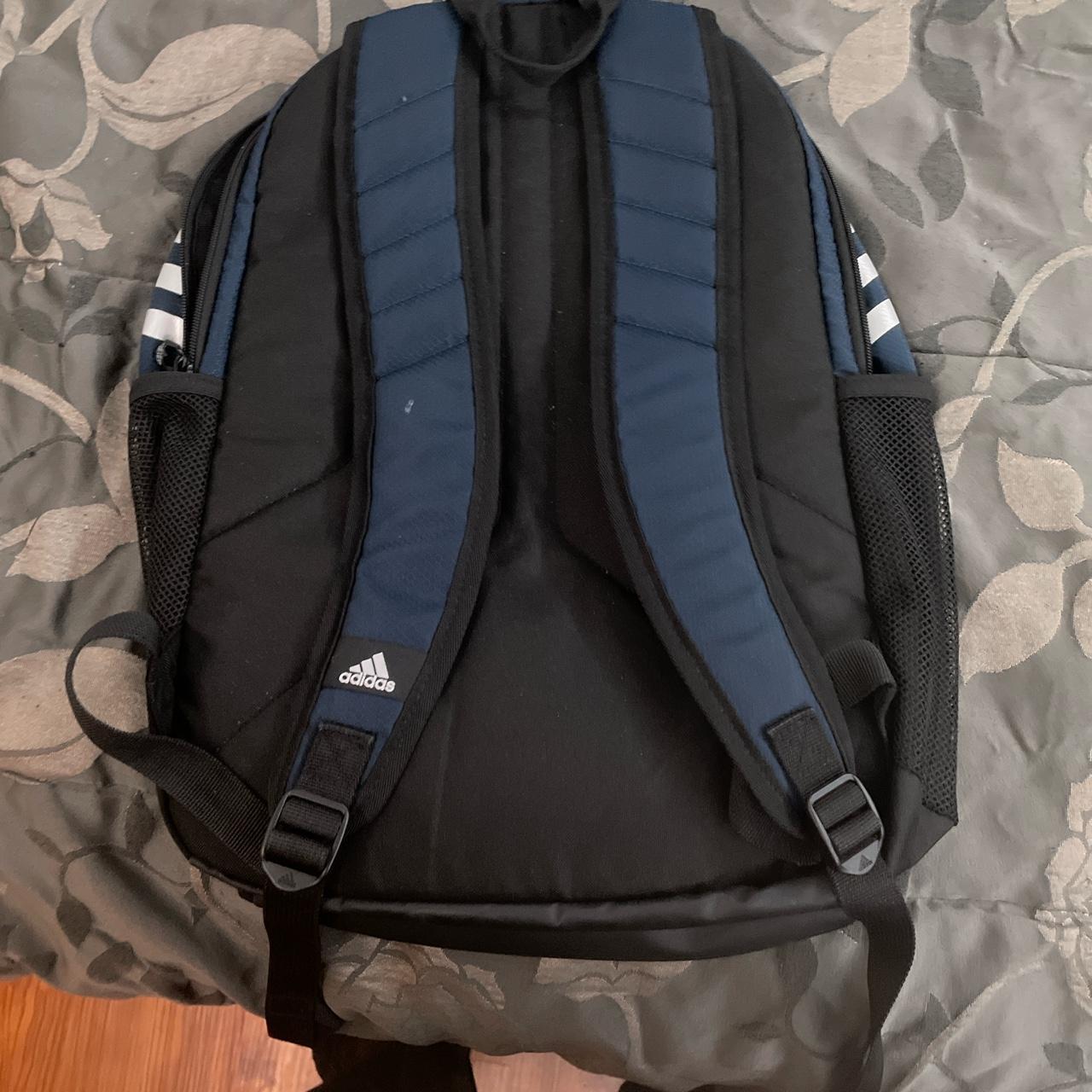 Adidas blue backpack in great condition - Depop