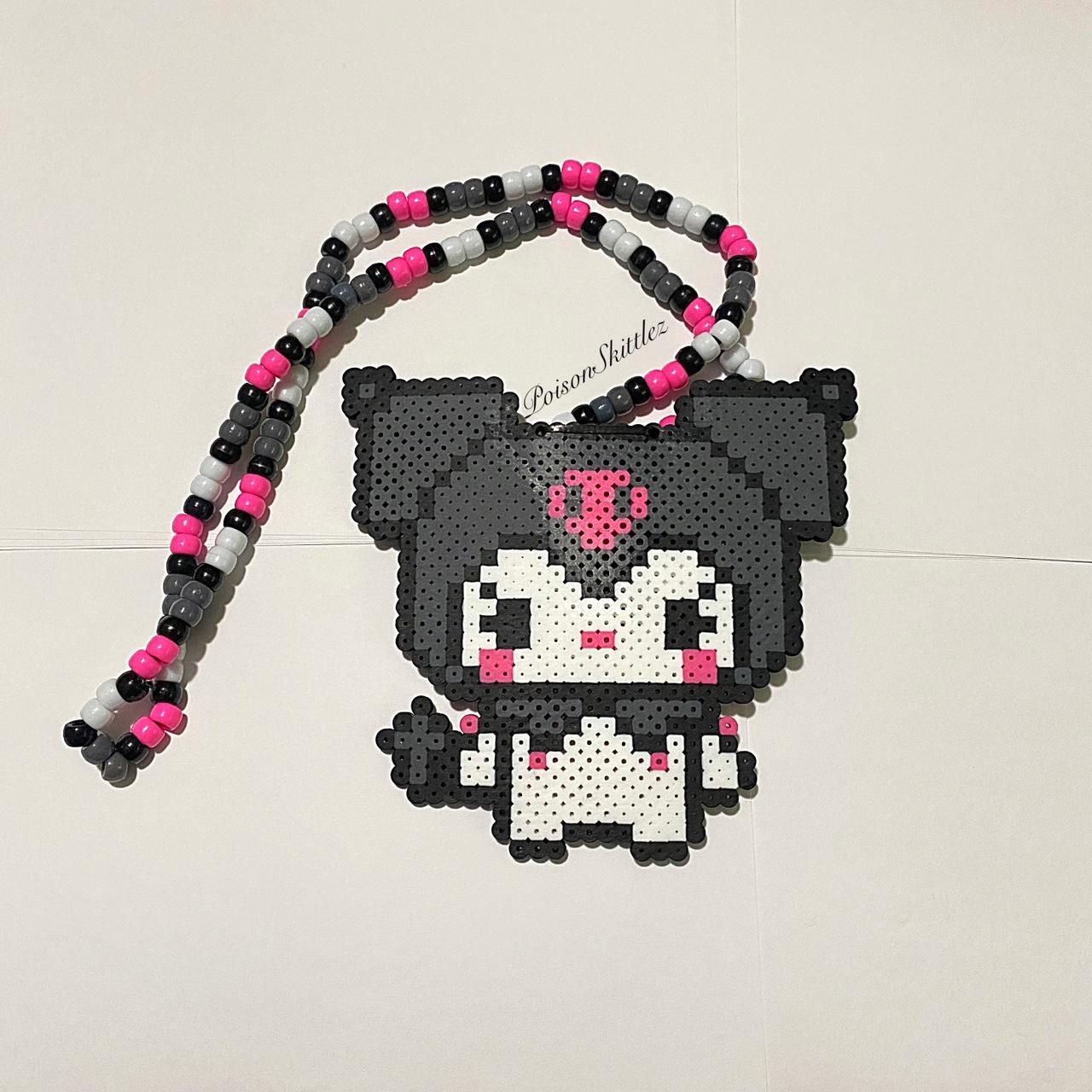 Made from perler beads Pendents are about 5 1/2 in... - Depop