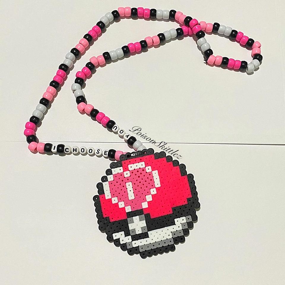 Pokeball Perler Mushroom Perler Bead Pattern, Bead Sprites