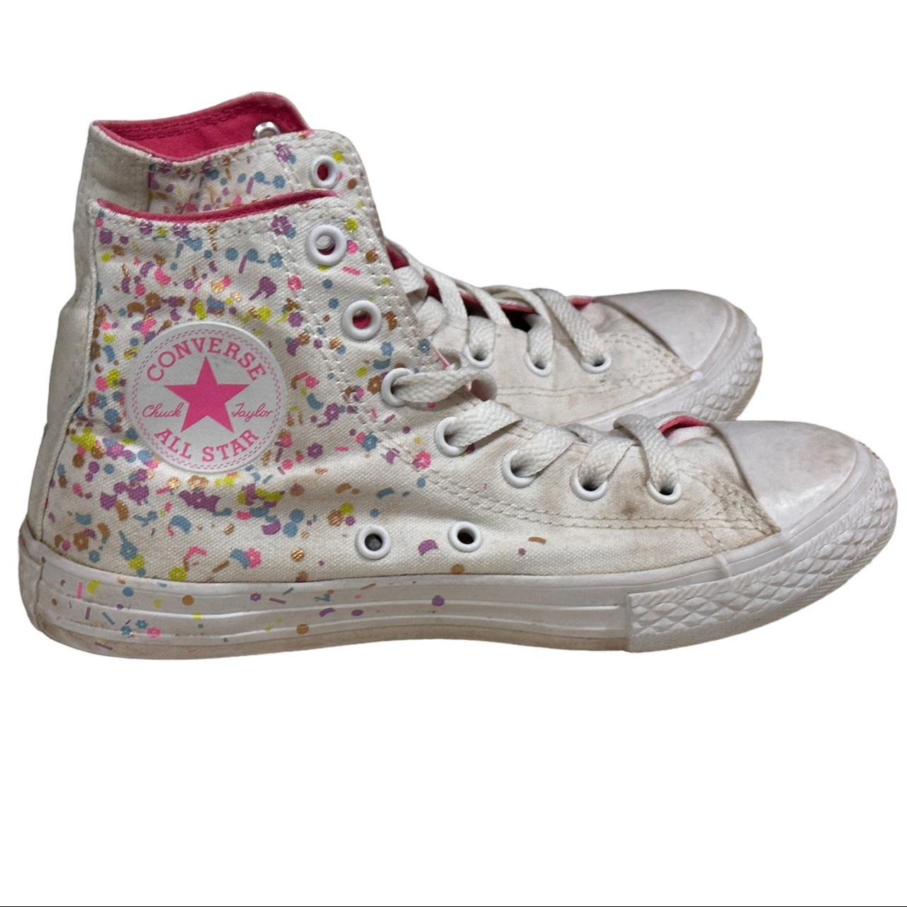 Girls confetti converse best sale