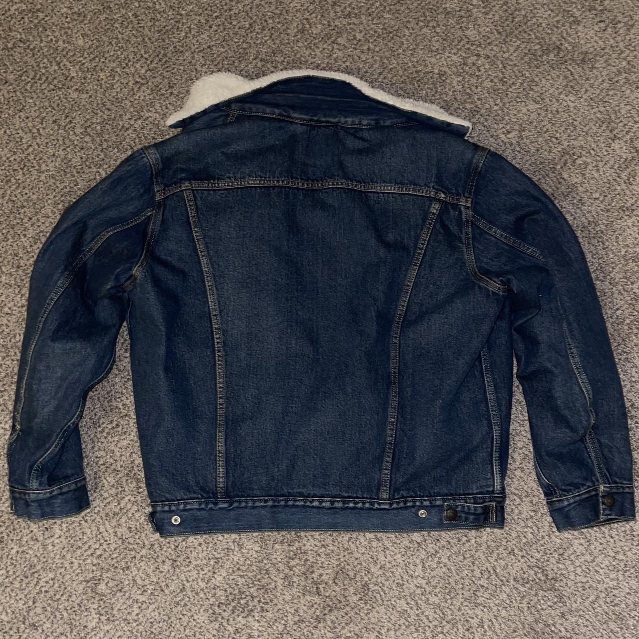 Levi's sherpa lined denim jacket with inner chest... - Depop
