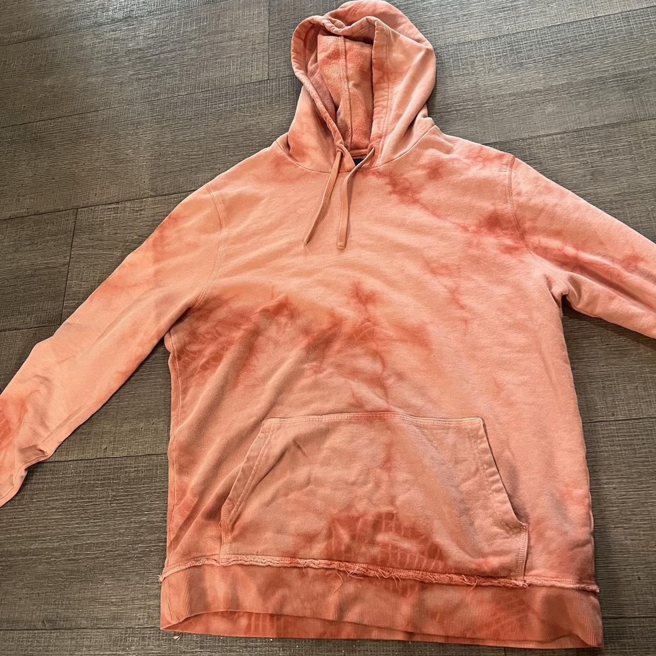 River island orange online hoodie