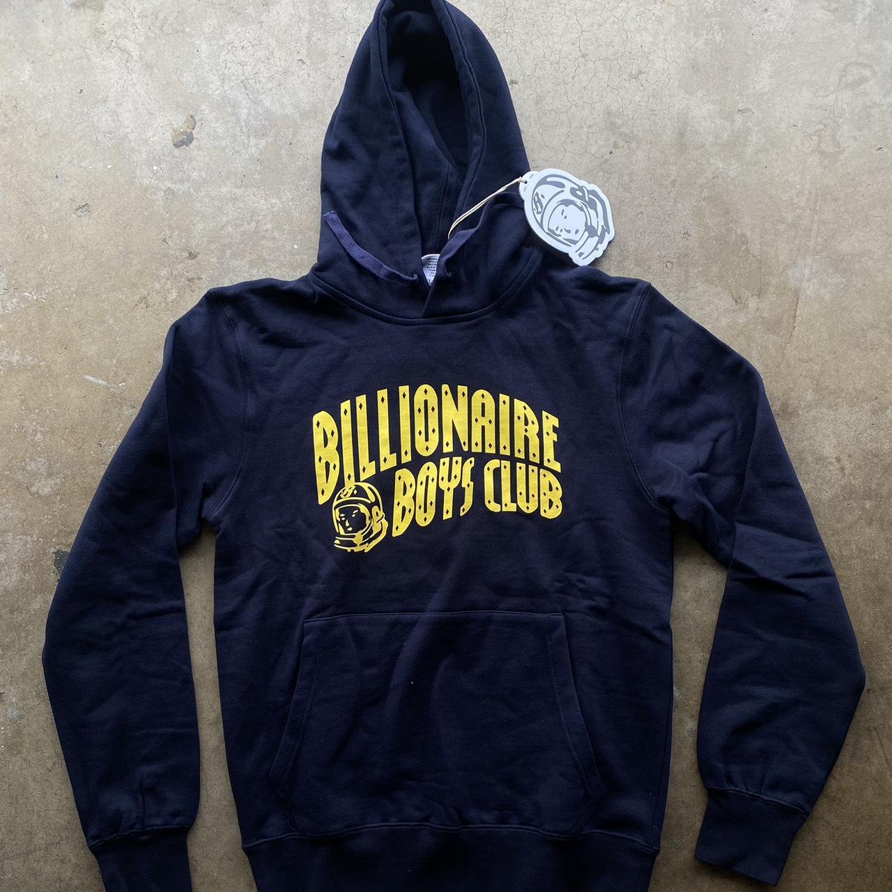 Billionair boys club hoodie Yellow/navy Brand... - Depop