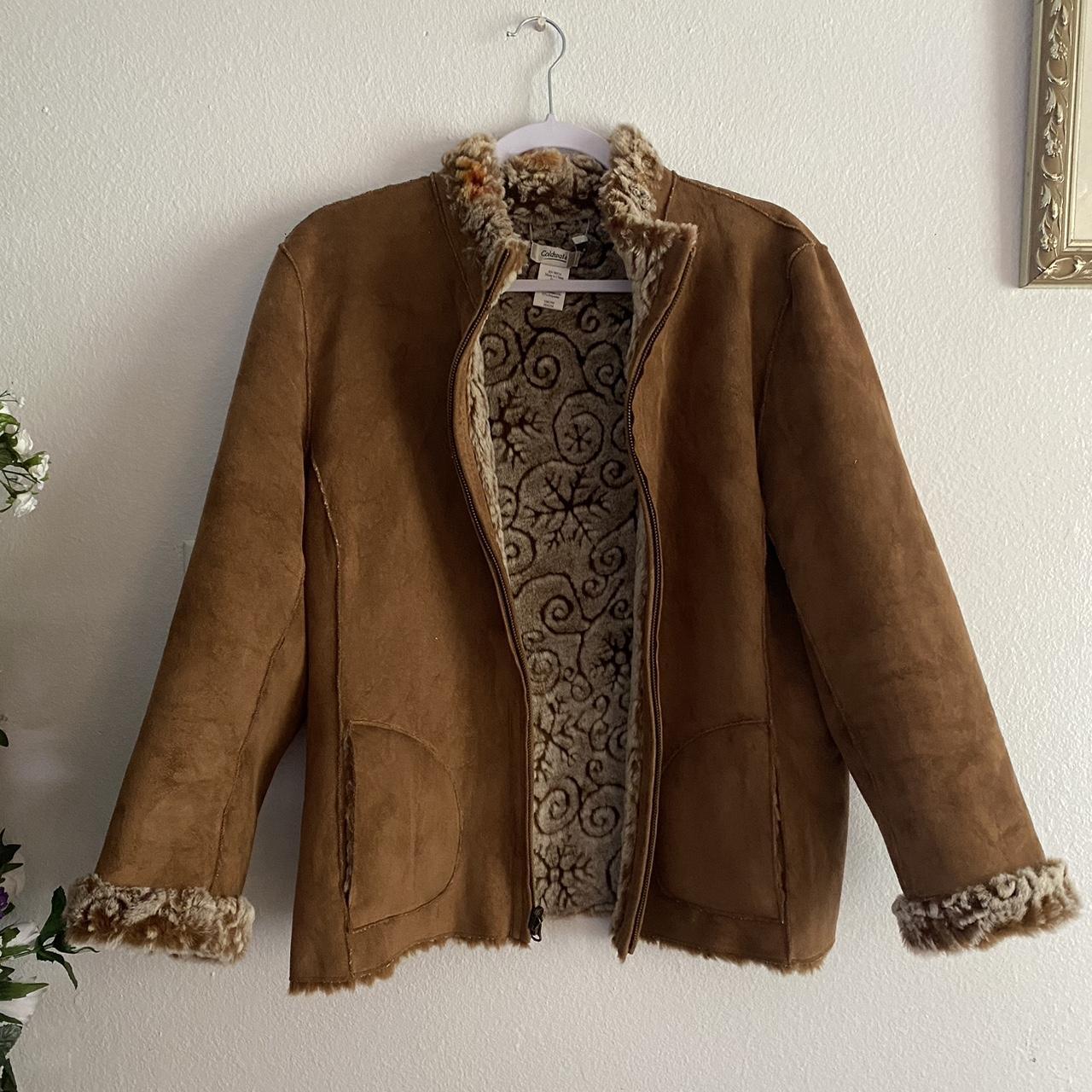 Coldwater Creek Women's Tan Coat | Depop