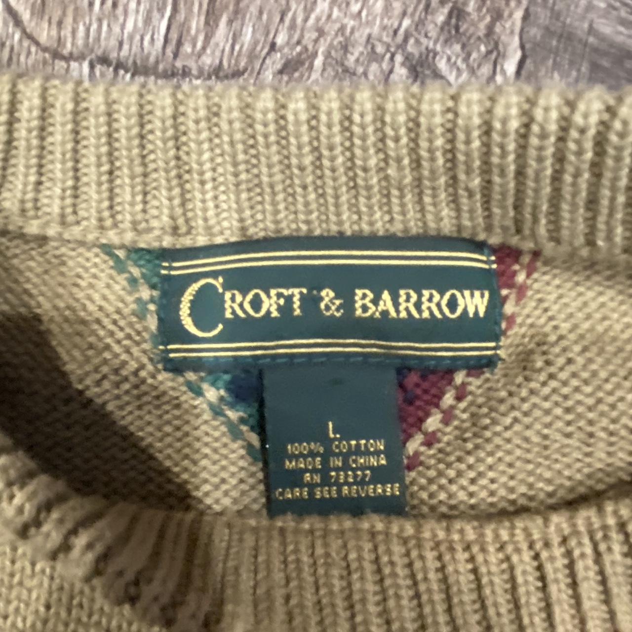 Vintage Croft and barrow Cosby grandpa sweater. Size L - Depop