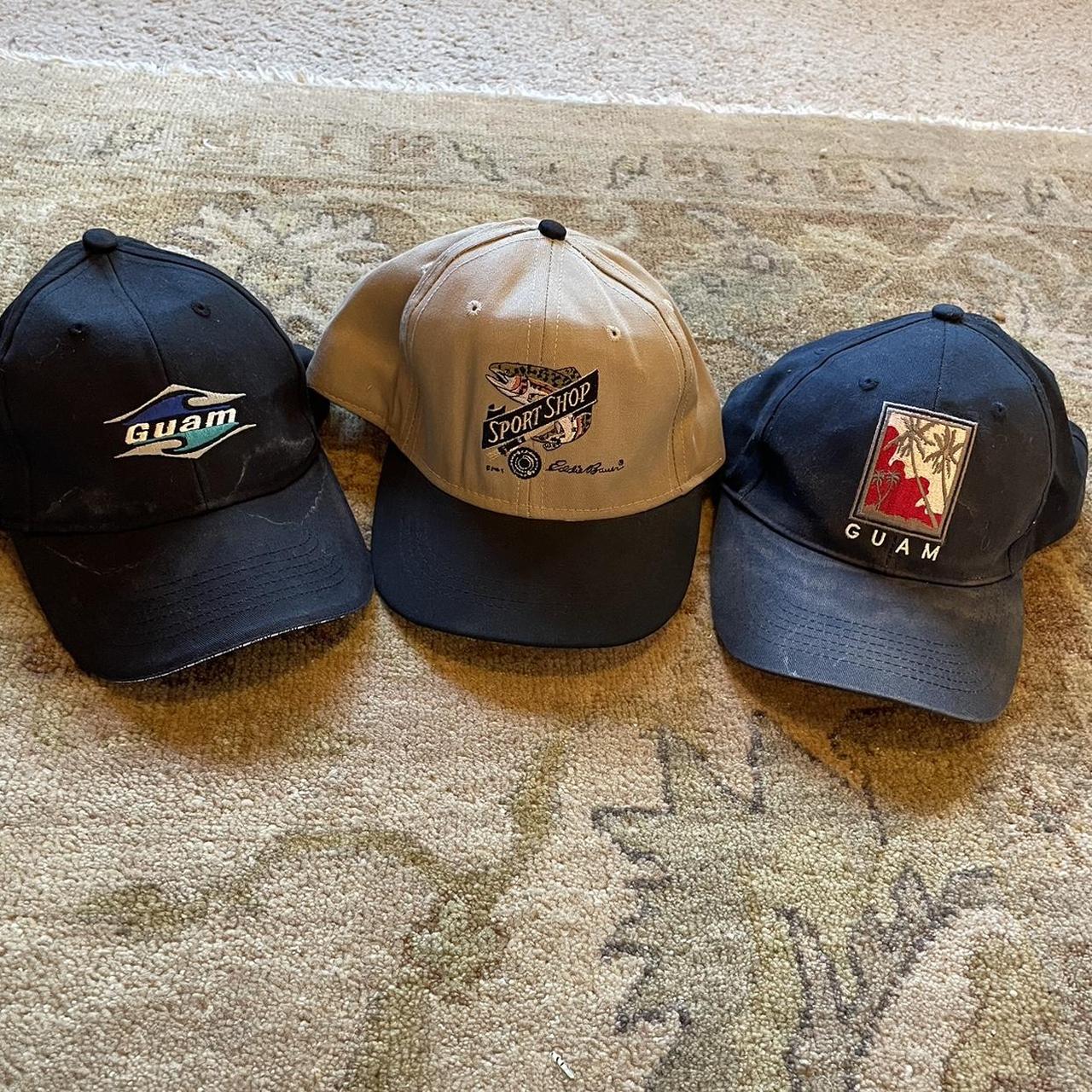 Hat bundle sport shop, Eddie Bauer hat, 2 Guam... Depop