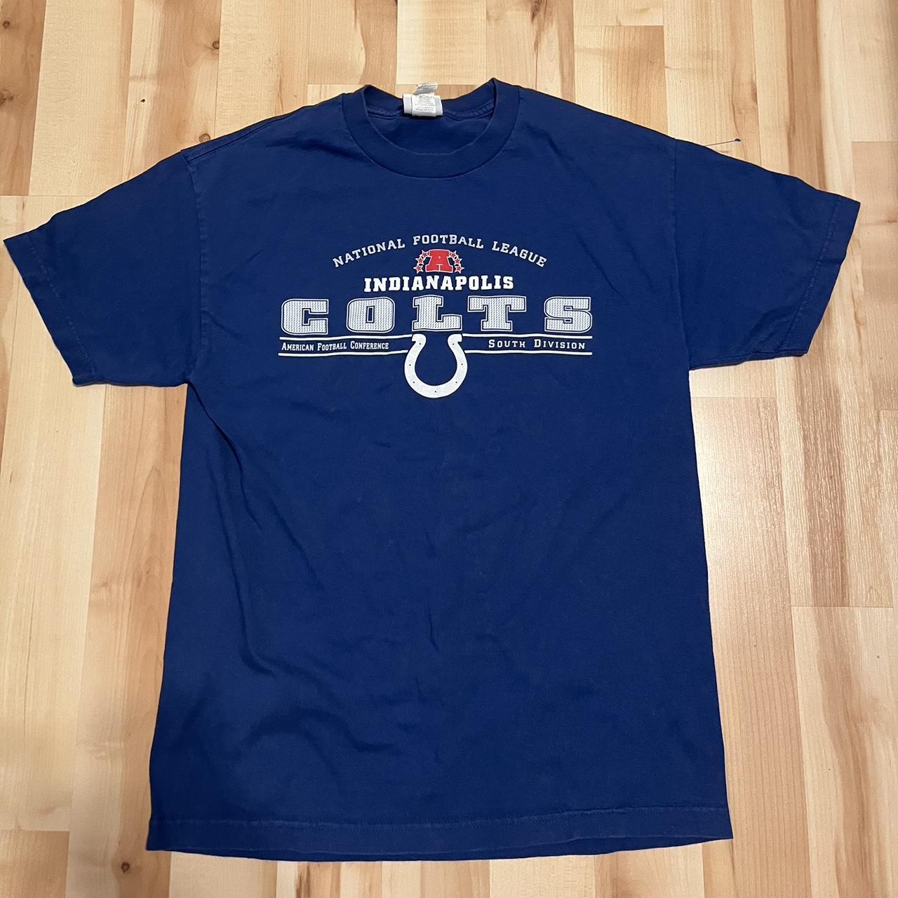 Vintage NFL Indianapolis Colts American Football T-Shirt Blu