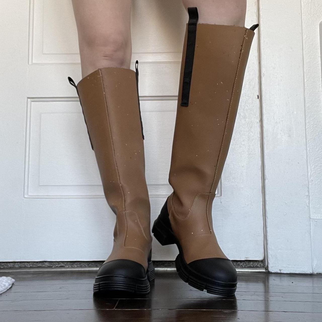 Ganni rubber rain boots! Originally going for over... Depop
