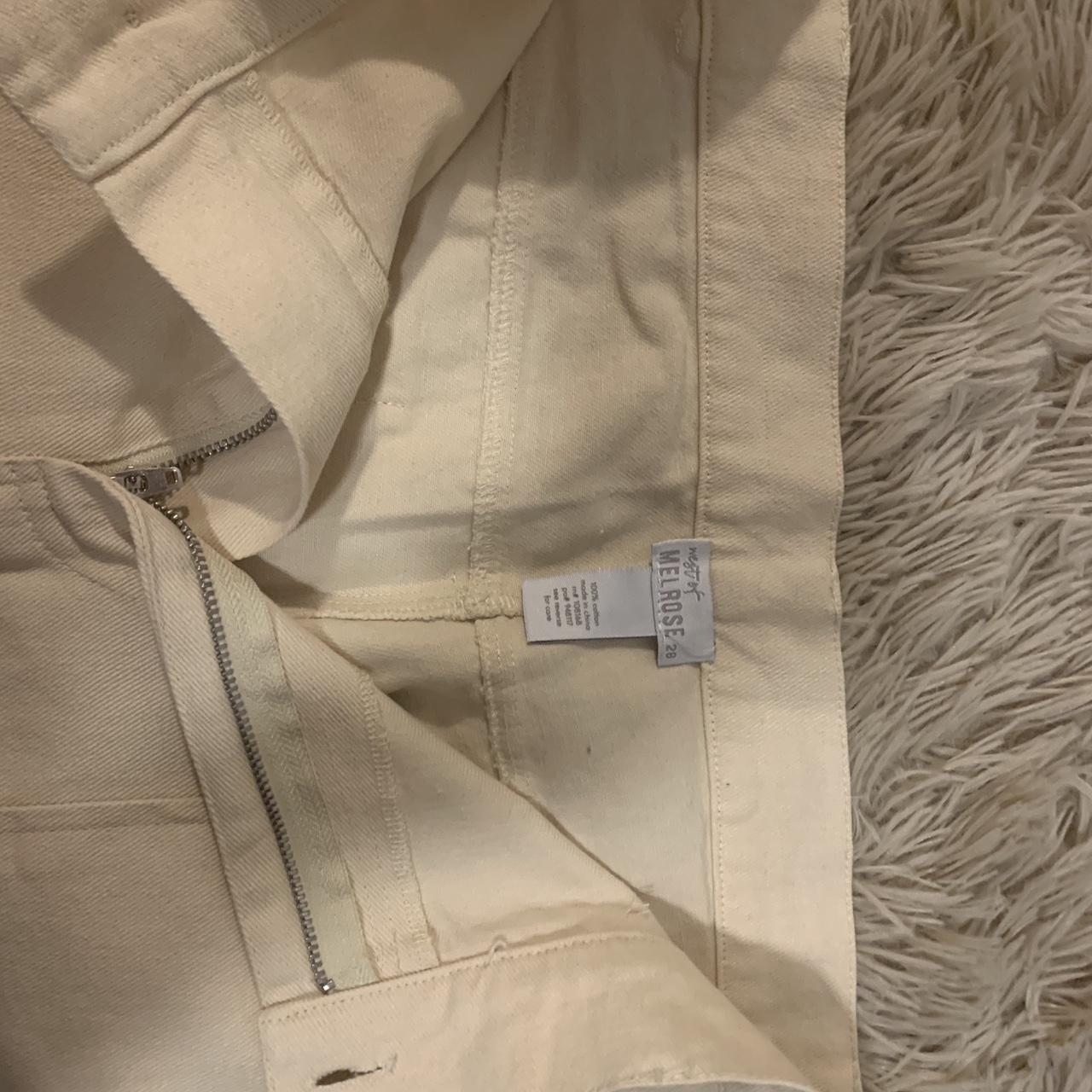 White cargo pants from Tillys that have never been... Depop