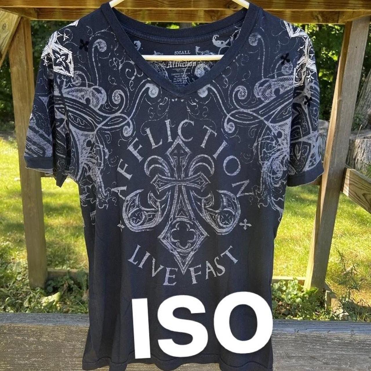 Looking for this beautiful affliction shirt willing... Depop