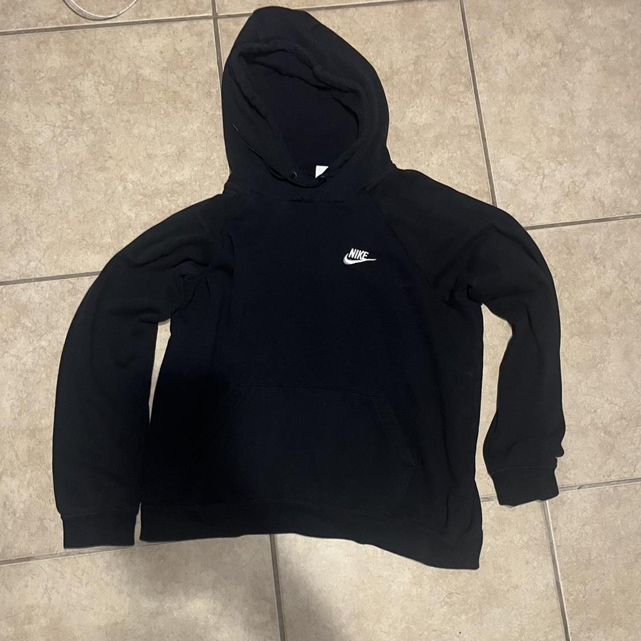 Female black Nike hoodie Very good condition Large... - Depop