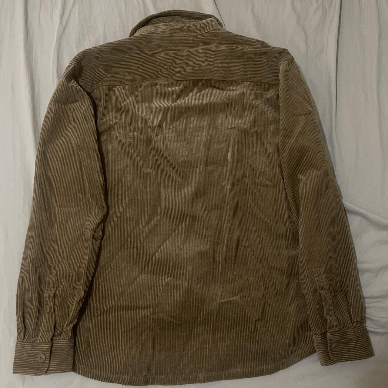 Uniqlo Men’s corduroy work jacket in brown Size... - Depop