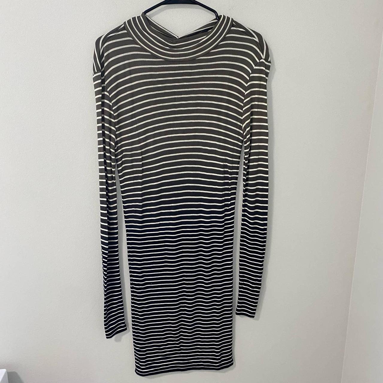 NEW ATM Women’s Ombre Dip Dye Stripe Dress Long... - Depop