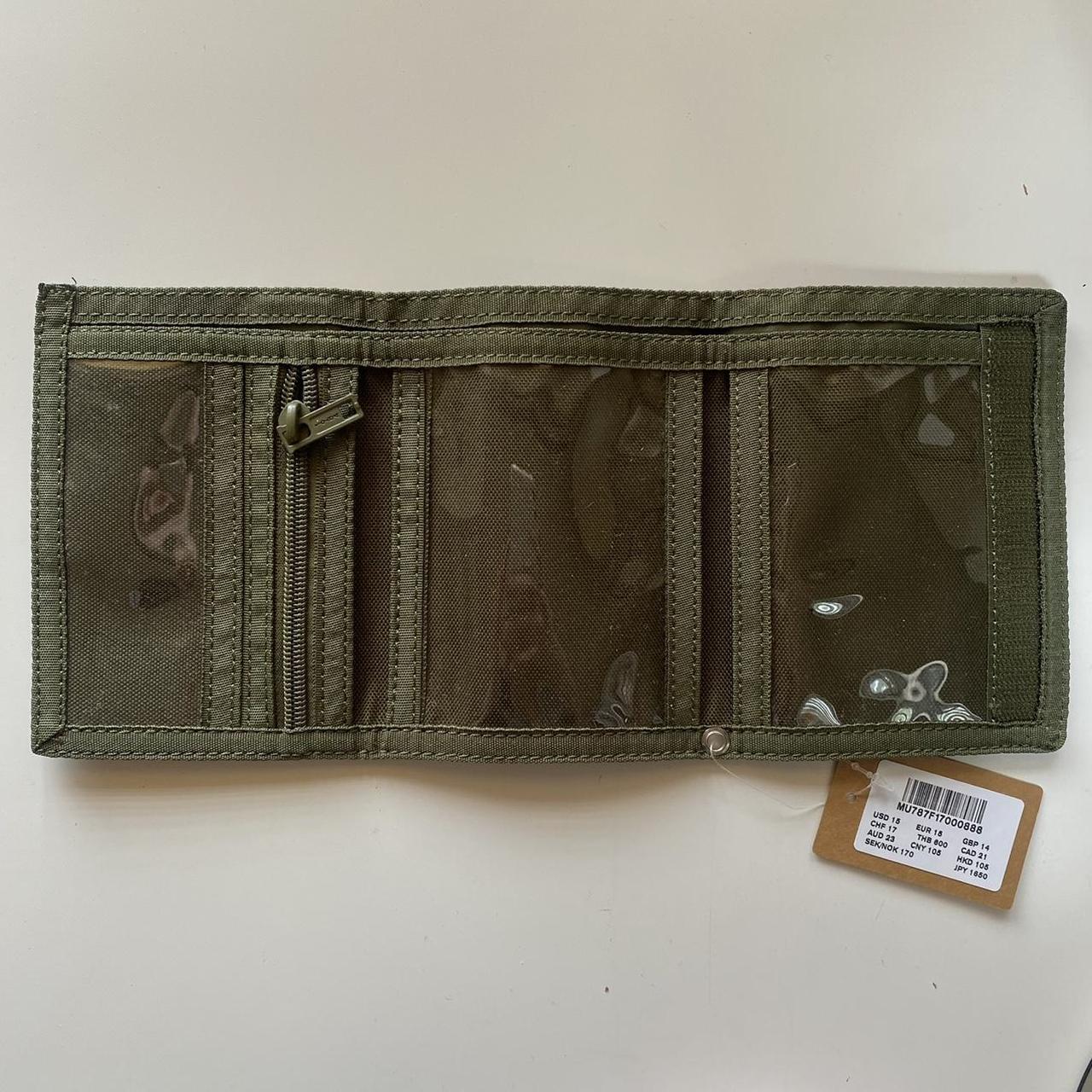 Brandy Melville olive green canvas wallet, brand new... Depop