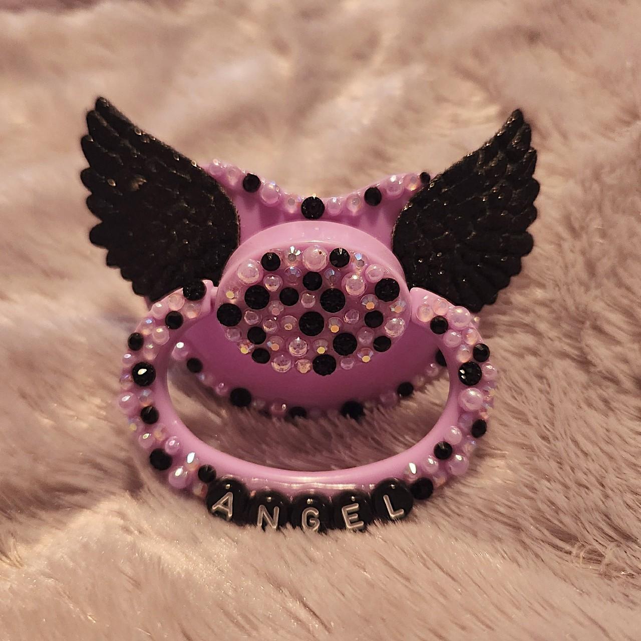 Angel Adult Pacifier with angel wings (18+ only) -... - Depop