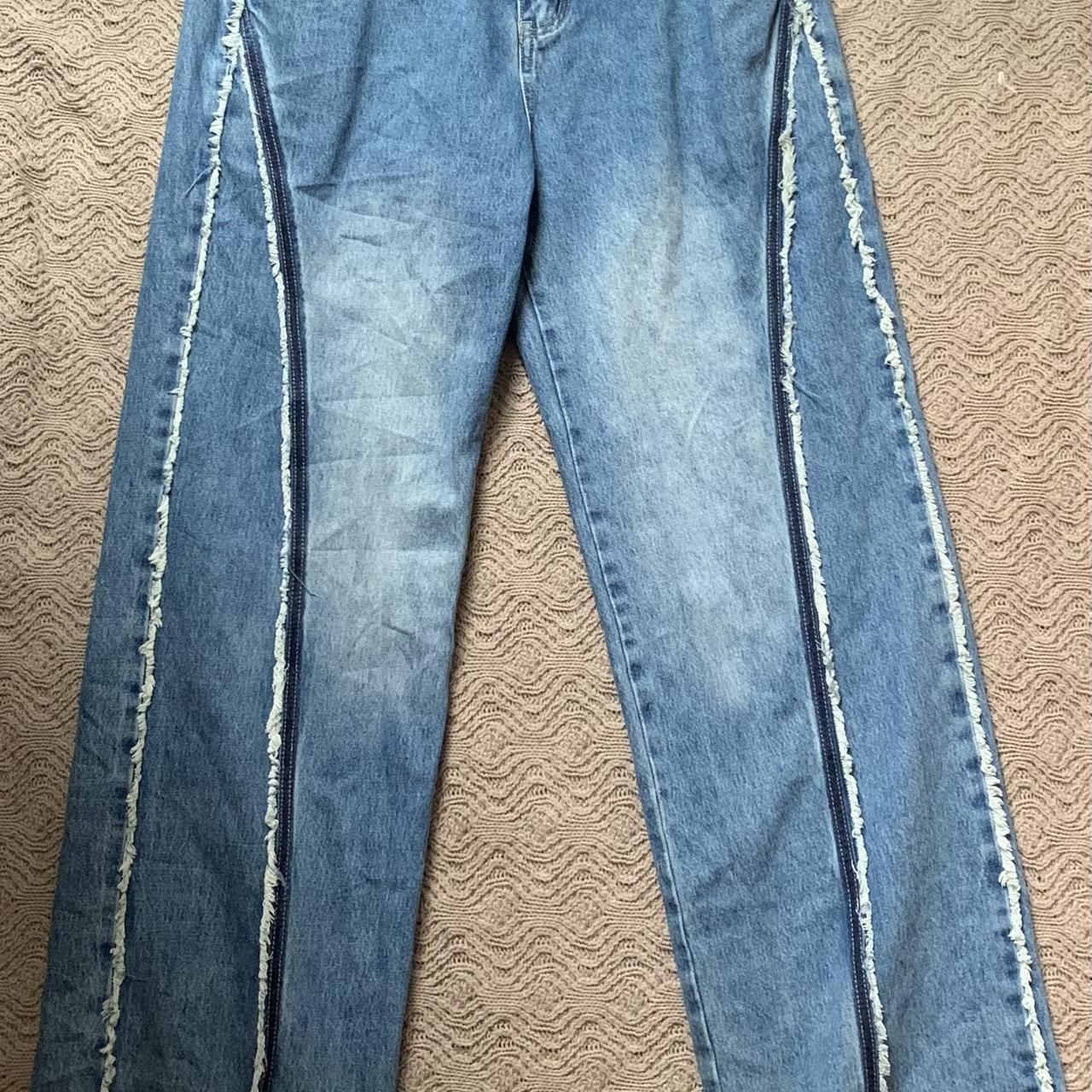 Aelfric Eden Men's Denim Jeans Distressed Patchwork Star Pants W 並行輸入品 Rare Aelfric Eden Fringe Line Jeans. Worn only a few