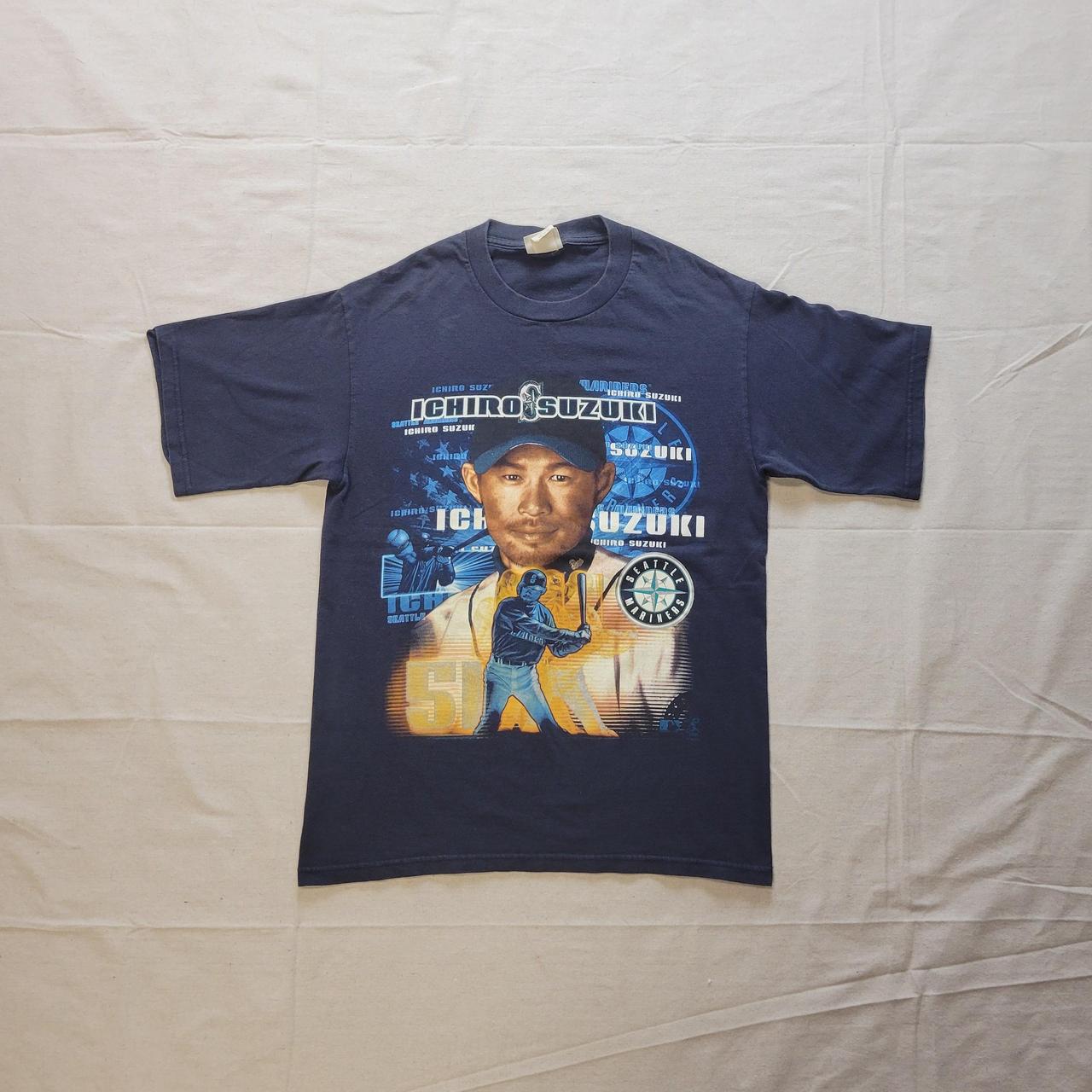 Rare!! Vintage ICHIRO SEATTLE MARINERS MLB tshirt - Depop