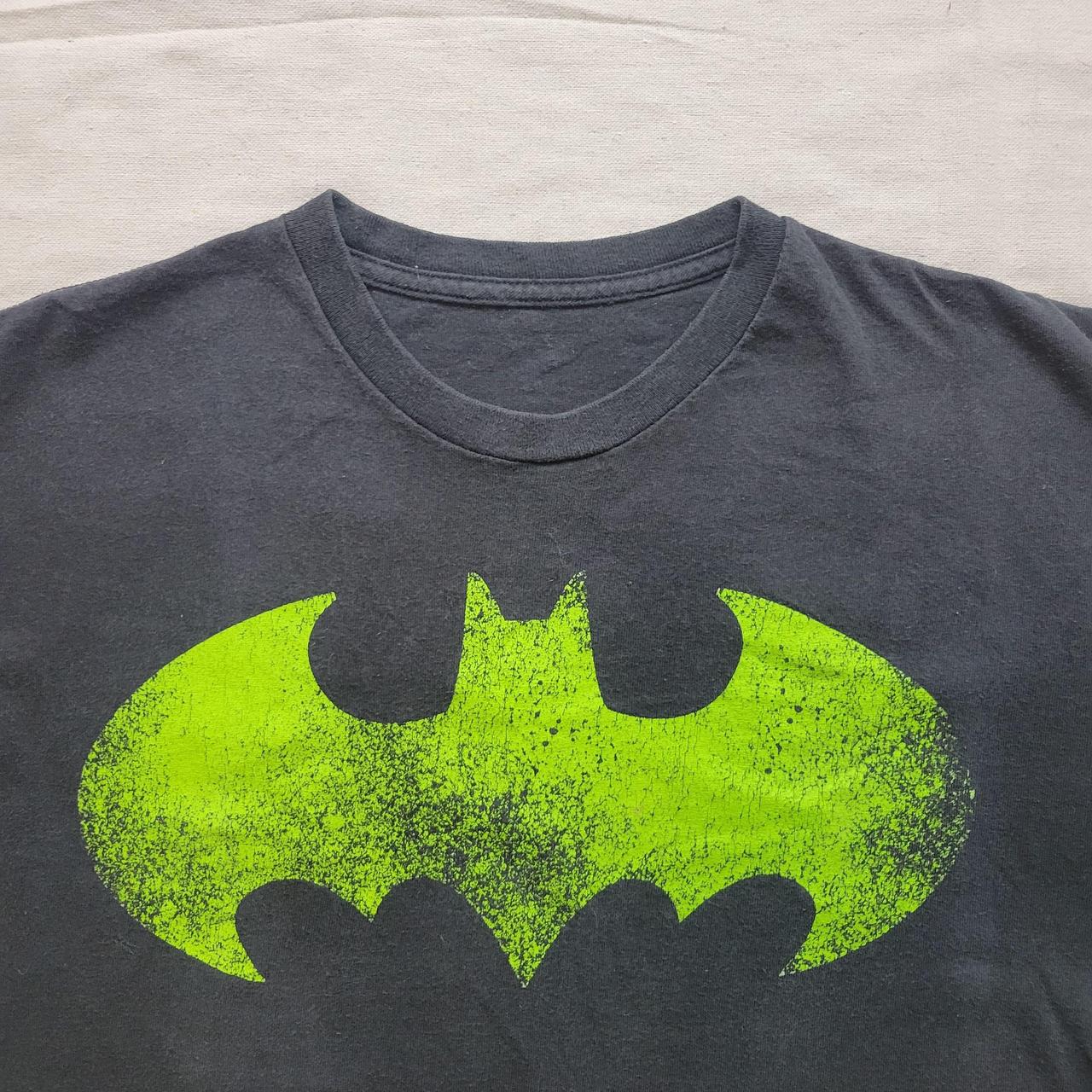 Vintage black Batman graphic t-shirt Classic neon... - Depop